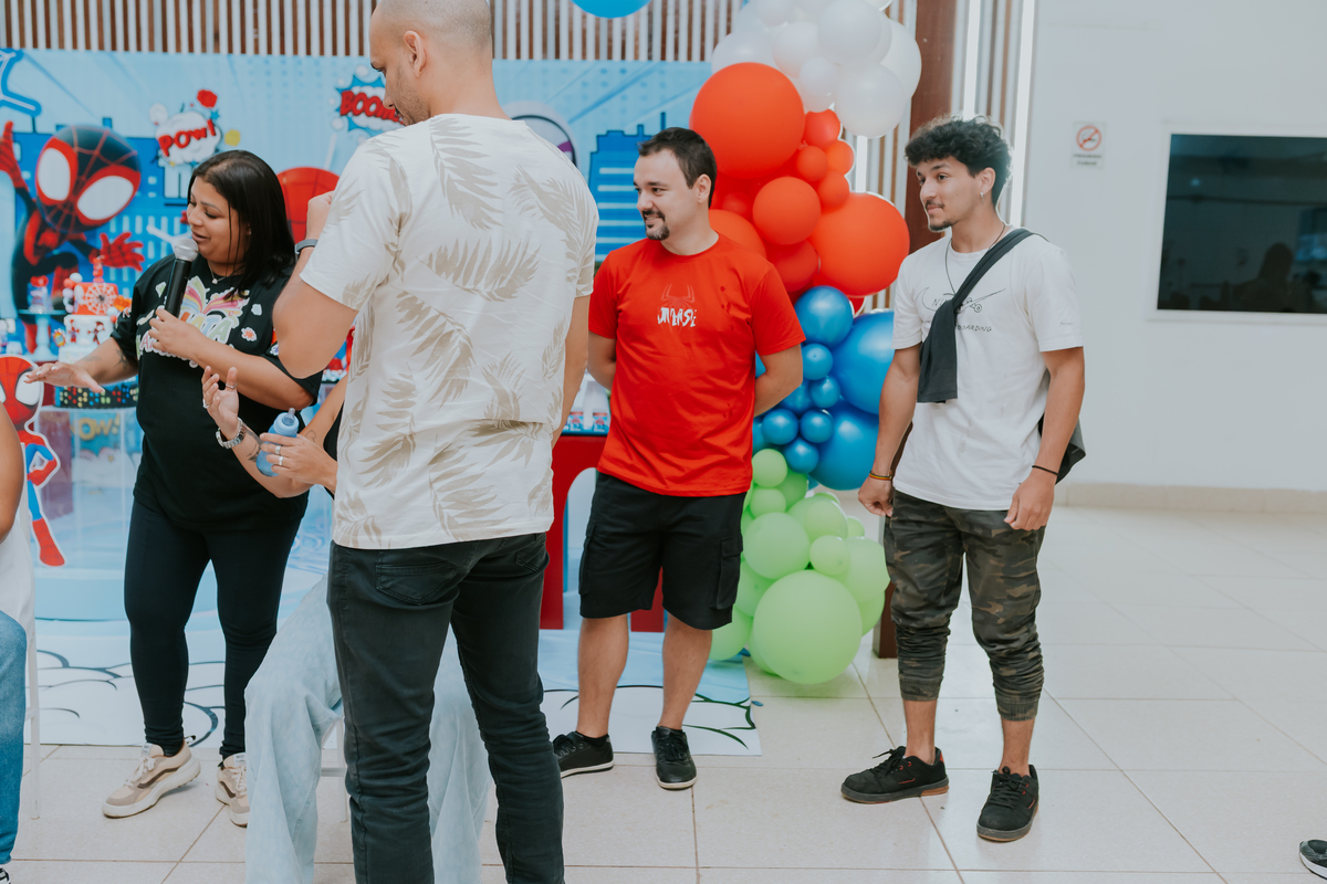 fotografia fotográfa festa infantil casa de festas 3 ano tema homem aranha rio de Janeiro rj evento barra da Tijuca família 