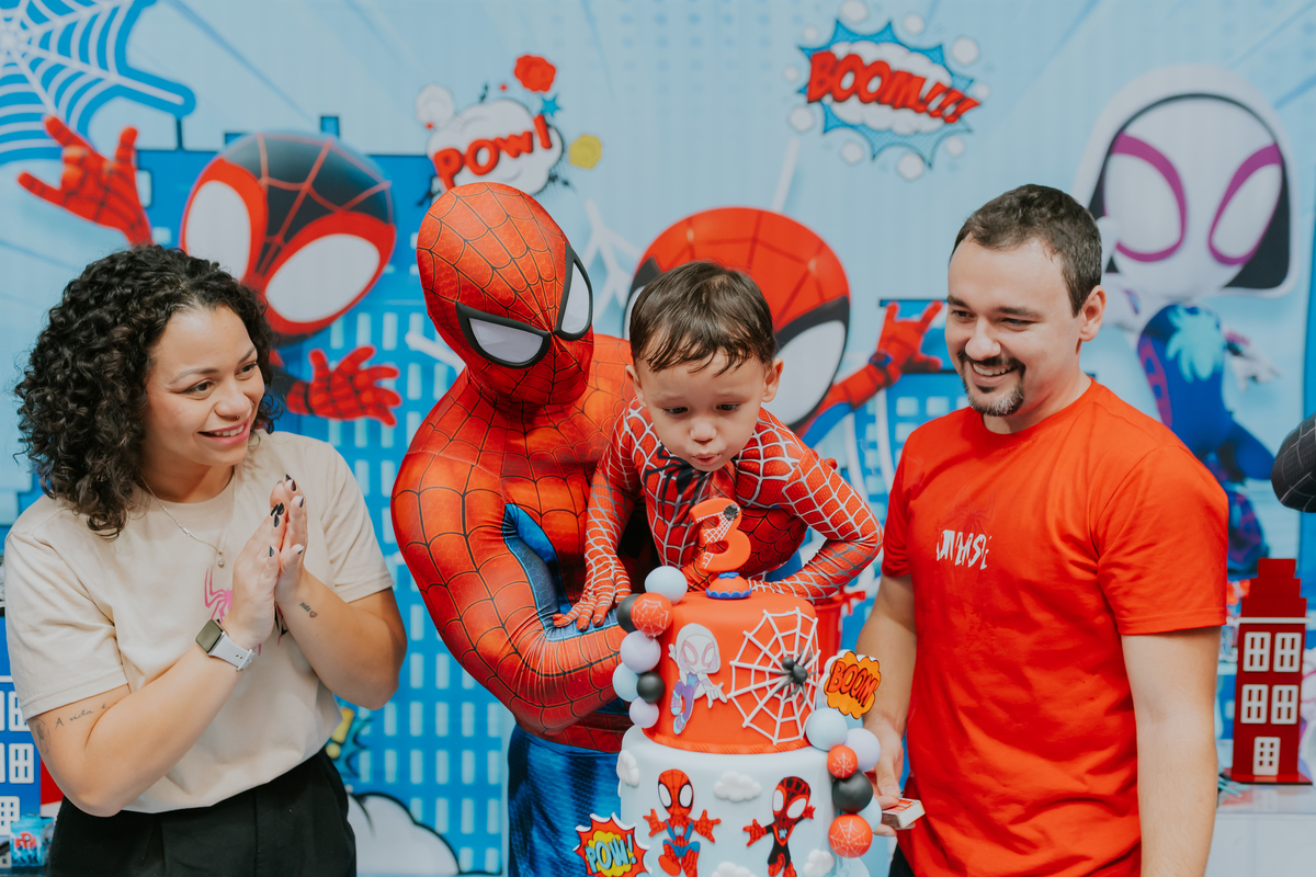 fotografia fotográfa festa infantil casa de festas 3 ano tema homem aranha rio de Janeiro rj evento barra da Tijuca família 