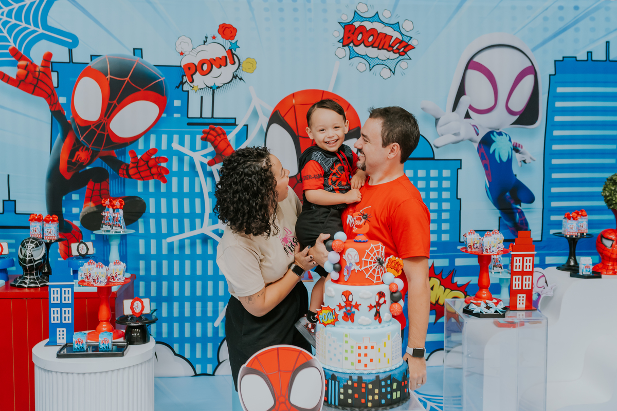 fotografia fotográfa festa infantil casa de festas 3 ano tema homem aranha rio de Janeiro rj evento barra da Tijuca família 