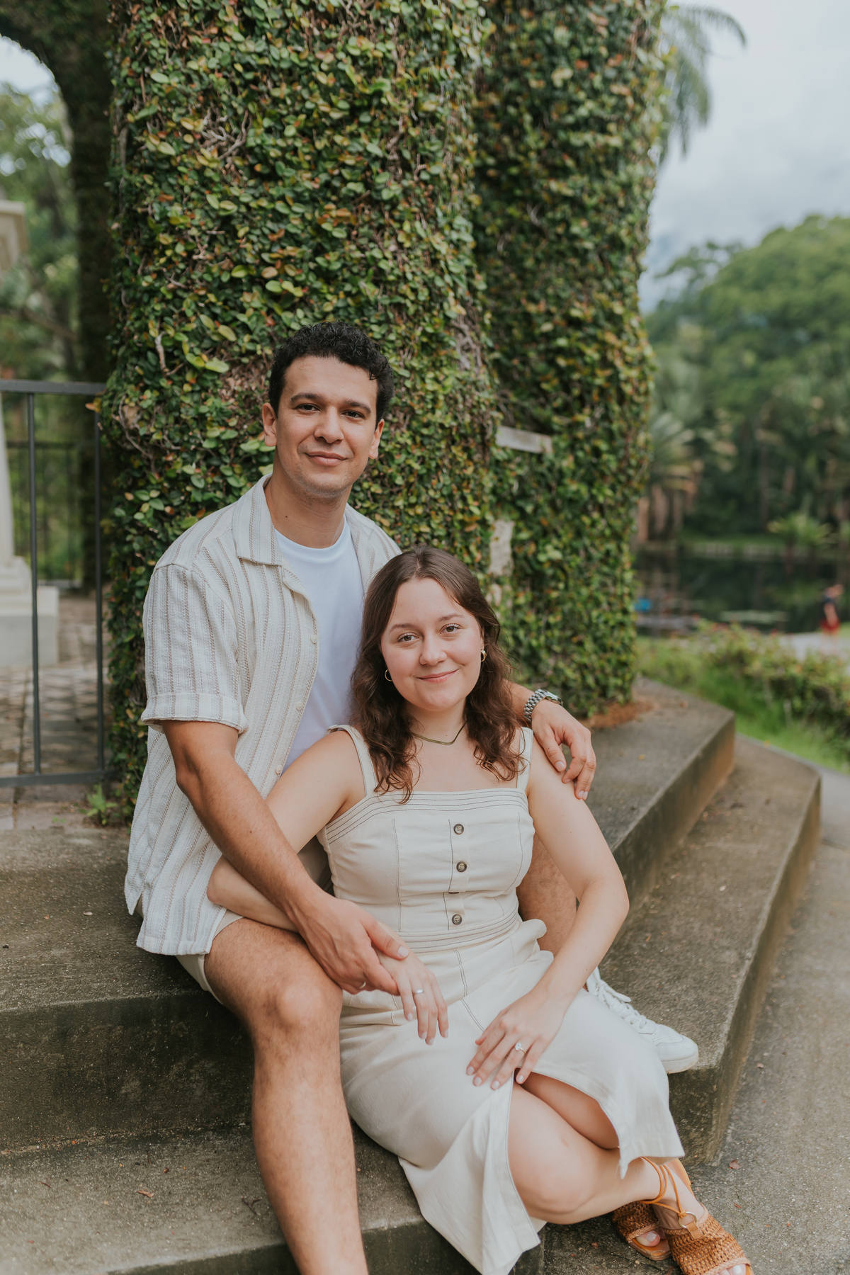 fotografia fotografa casal ensaio externo jardim botânico Rio de Janeiro pedido noivado casamento surpresa 