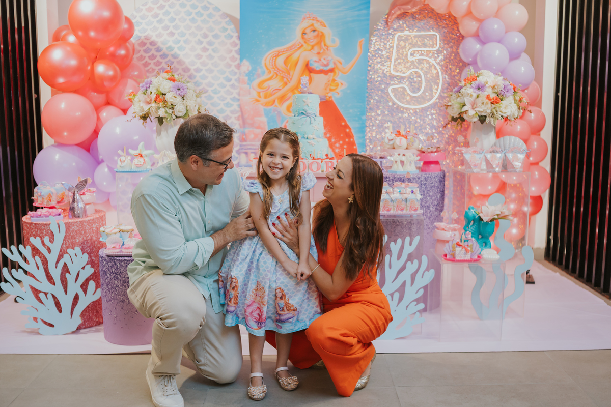fotografia festa infantil 5 anos Isadora casa de festas loft 421 Río de Janeiro Tijuca fotografa familia tema sereia 