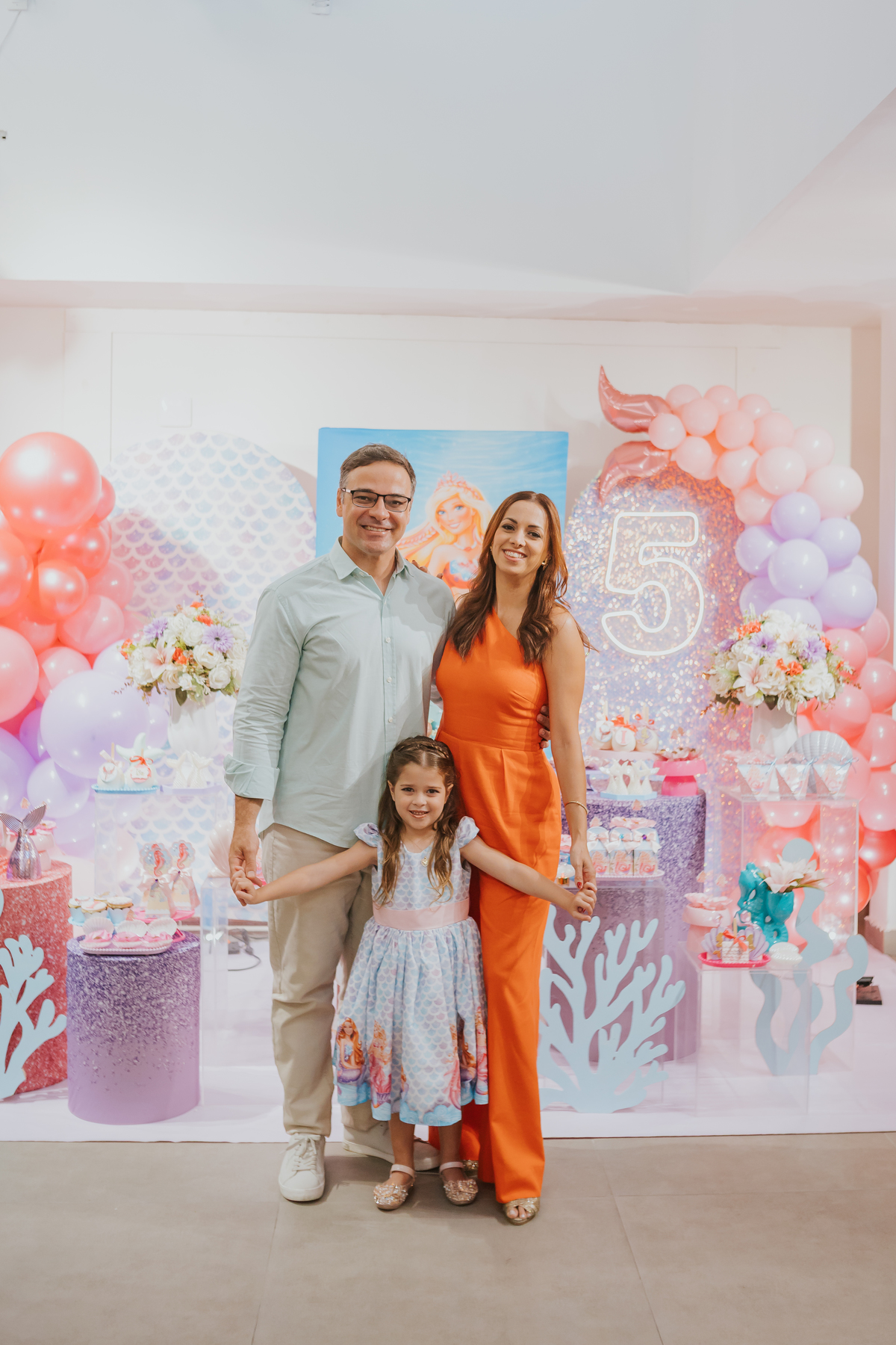 fotografia festa infantil 5 anos Isadora casa de festas loft 421 Río de Janeiro Tijuca fotografa familia tema sereia 