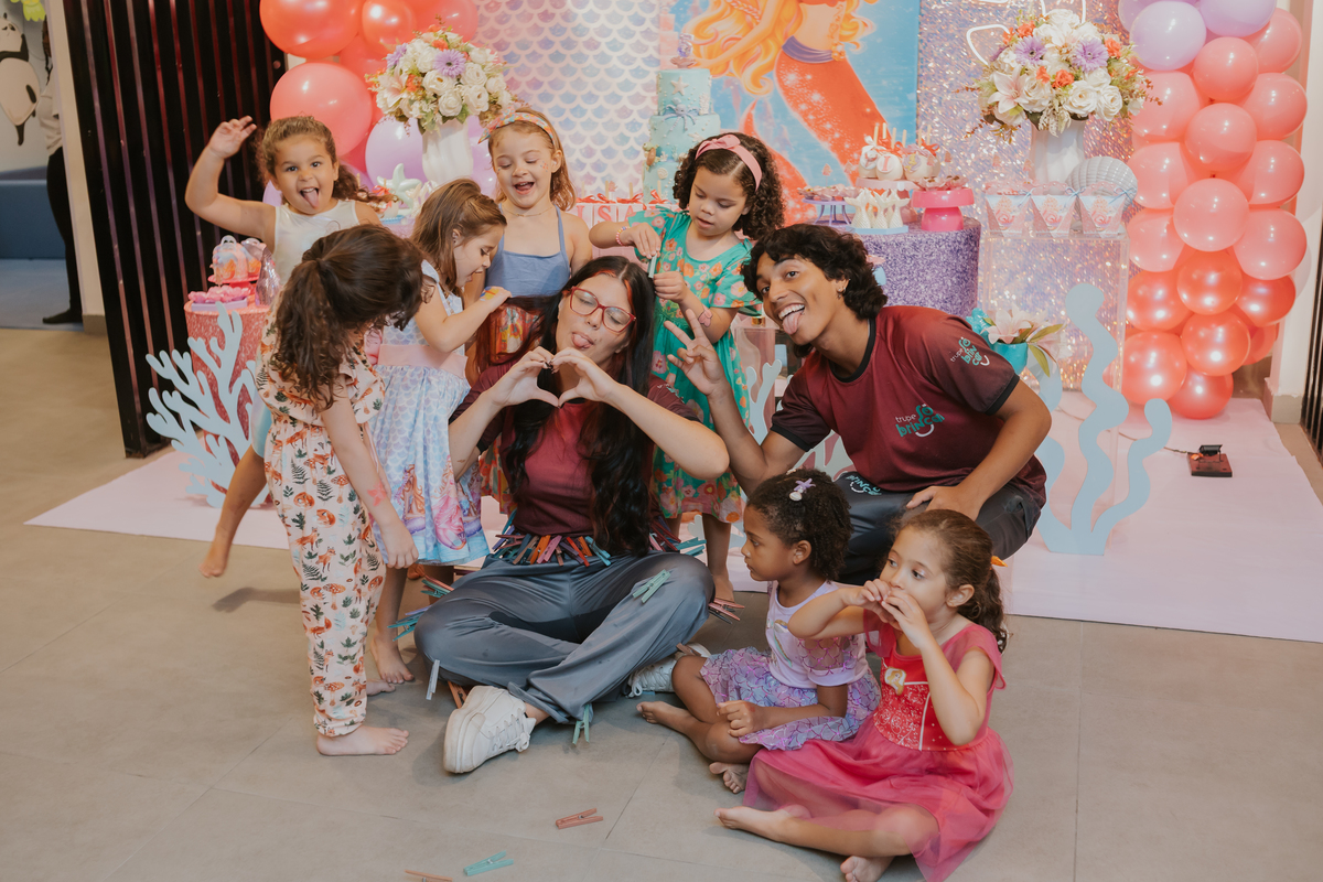 fotografia festa infantil 5 anos Isadora casa de festas loft 421 Río de Janeiro Tijuca fotografa familia tema sereia 