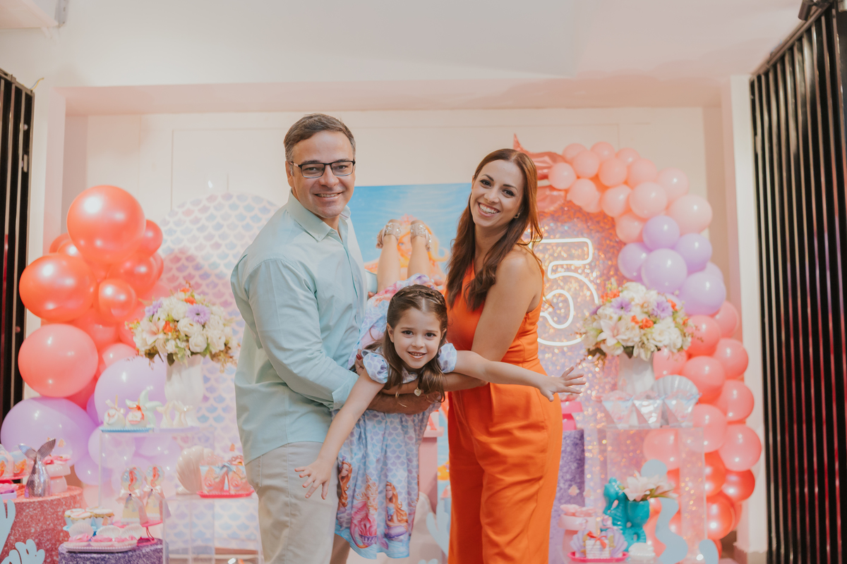 fotografia festa infantil 5 anos Isadora casa de festas loft 421 Río de Janeiro Tijuca fotografa familia tema sereia 