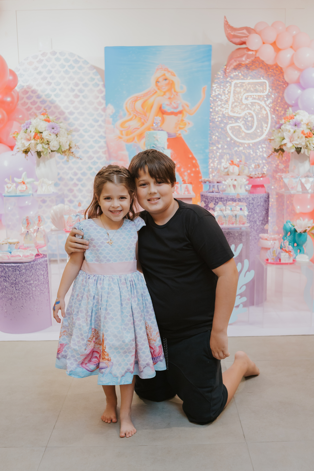 fotografia festa infantil 5 anos Isadora casa de festas loft 421 Río de Janeiro Tijuca fotografa familia tema sereia 