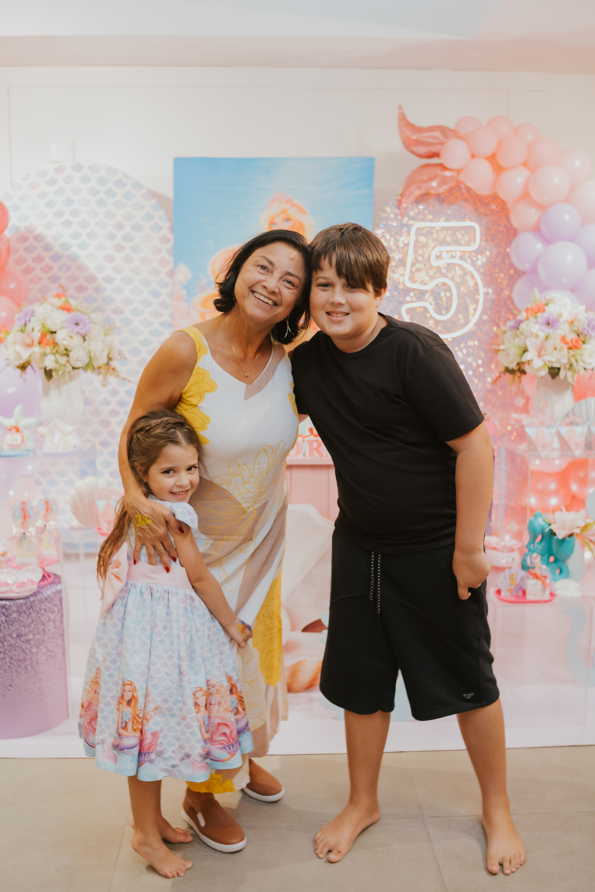 fotografia festa infantil 5 anos Isadora casa de festas loft 421 Río de Janeiro Tijuca fotografa familia tema sereia 