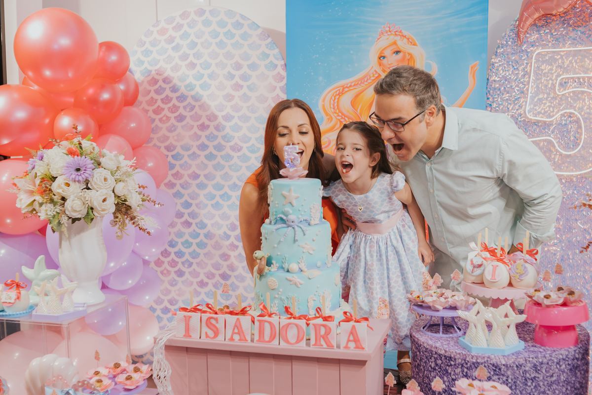fotografia festa infantil 5 anos Isadora casa de festas loft 421 Río de Janeiro Tijuca fotografa familia tema sereia 