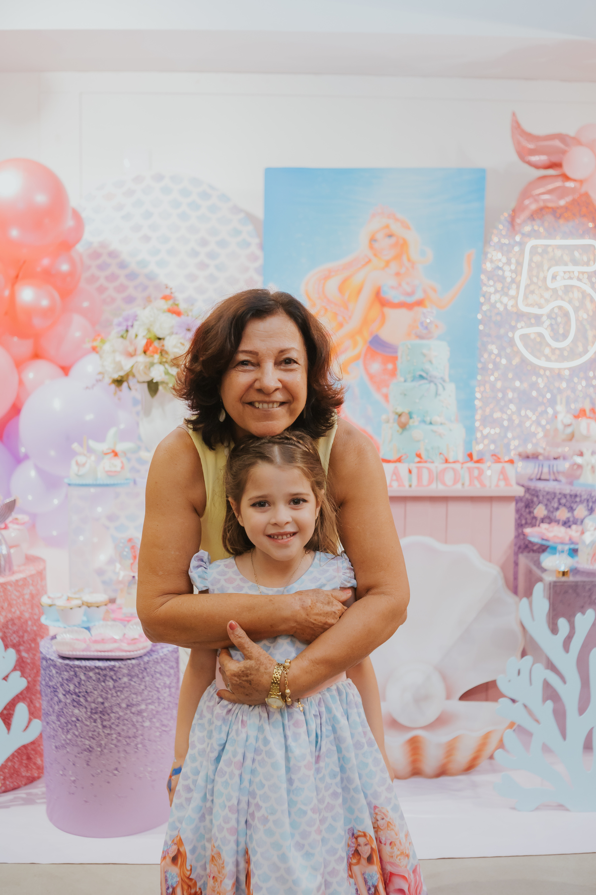 fotografia festa infantil 5 anos Isadora casa de festas loft 421 Río de Janeiro Tijuca fotografa familia tema sereia 