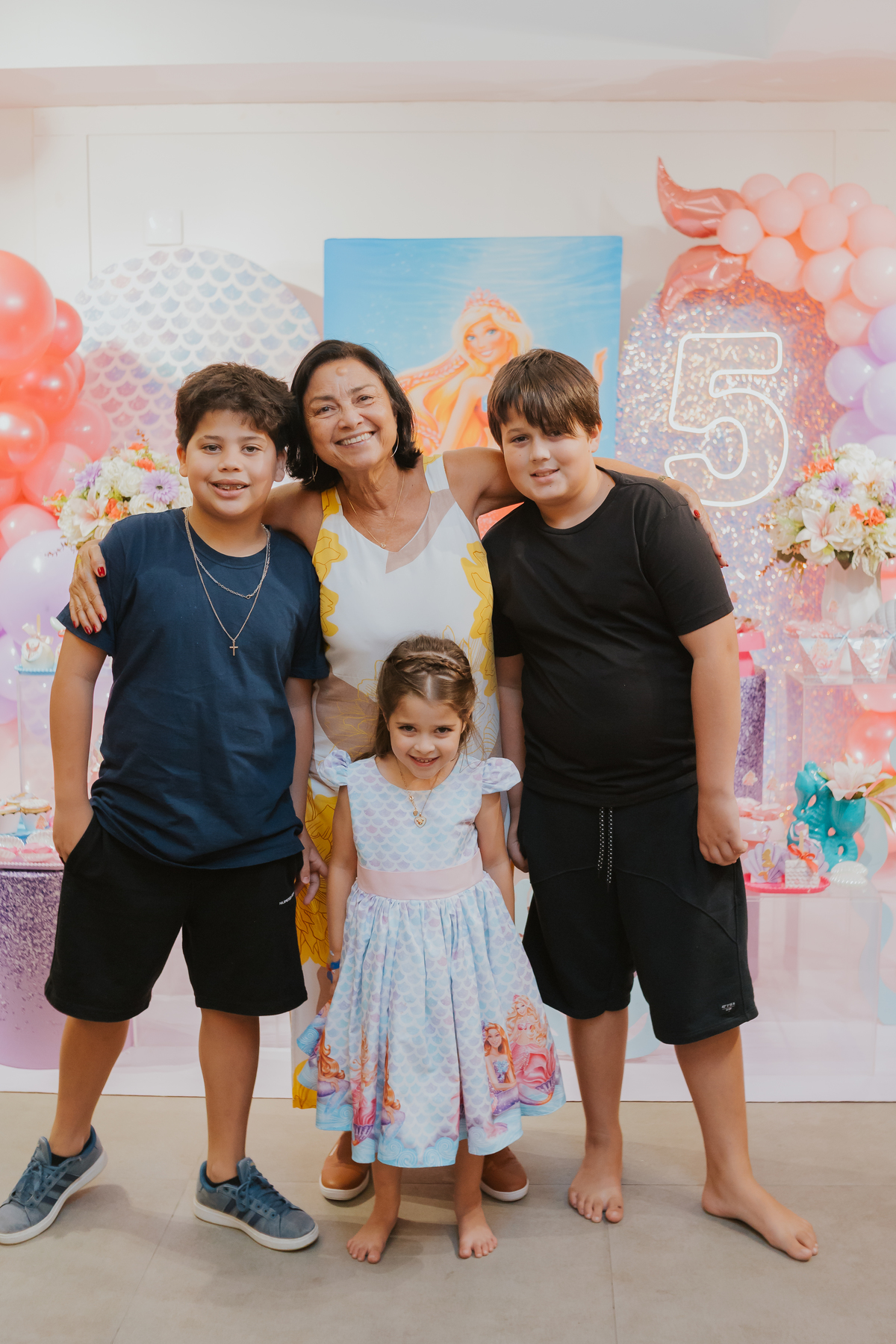 fotografia festa infantil 5 anos Isadora casa de festas loft 421 Río de Janeiro Tijuca fotografa familia tema sereia 