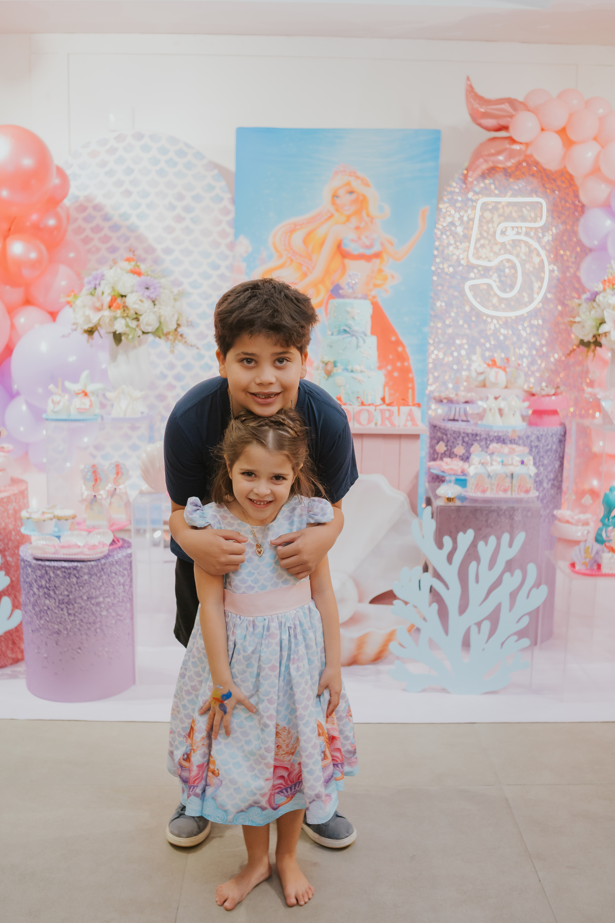 fotografia festa infantil 5 anos Isadora casa de festas loft 421 Río de Janeiro Tijuca fotografa familia tema sereia 