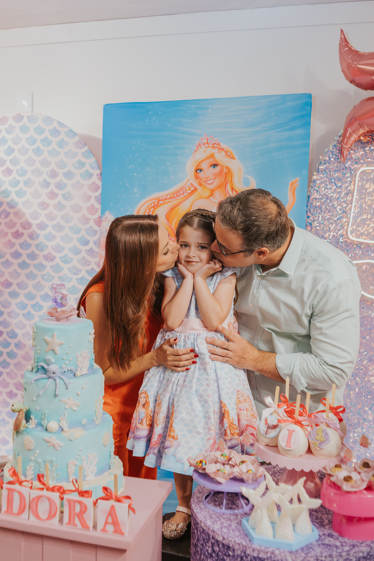 fotografia festa infantil 5 anos Isadora casa de festas loft 421 Río de Janeiro Tijuca fotografa familia tema sereia 