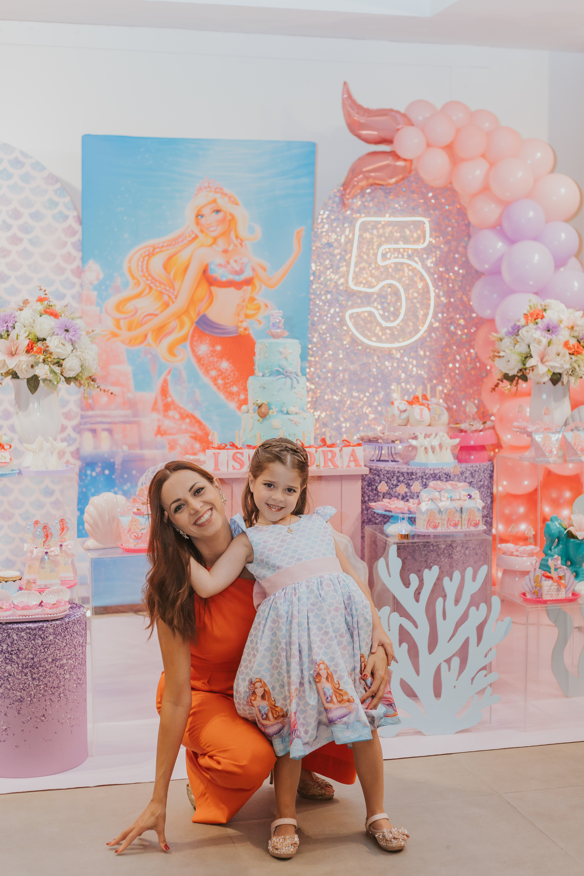 fotografia festa infantil 5 anos Isadora casa de festas loft 421 Río de Janeiro Tijuca fotografa familia tema sereia 