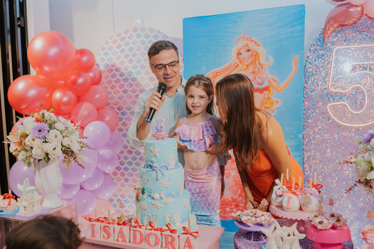 fotografia festa infantil 5 anos Isadora casa de festas loft 421 Río de Janeiro Tijuca fotografa familia tema sereia 