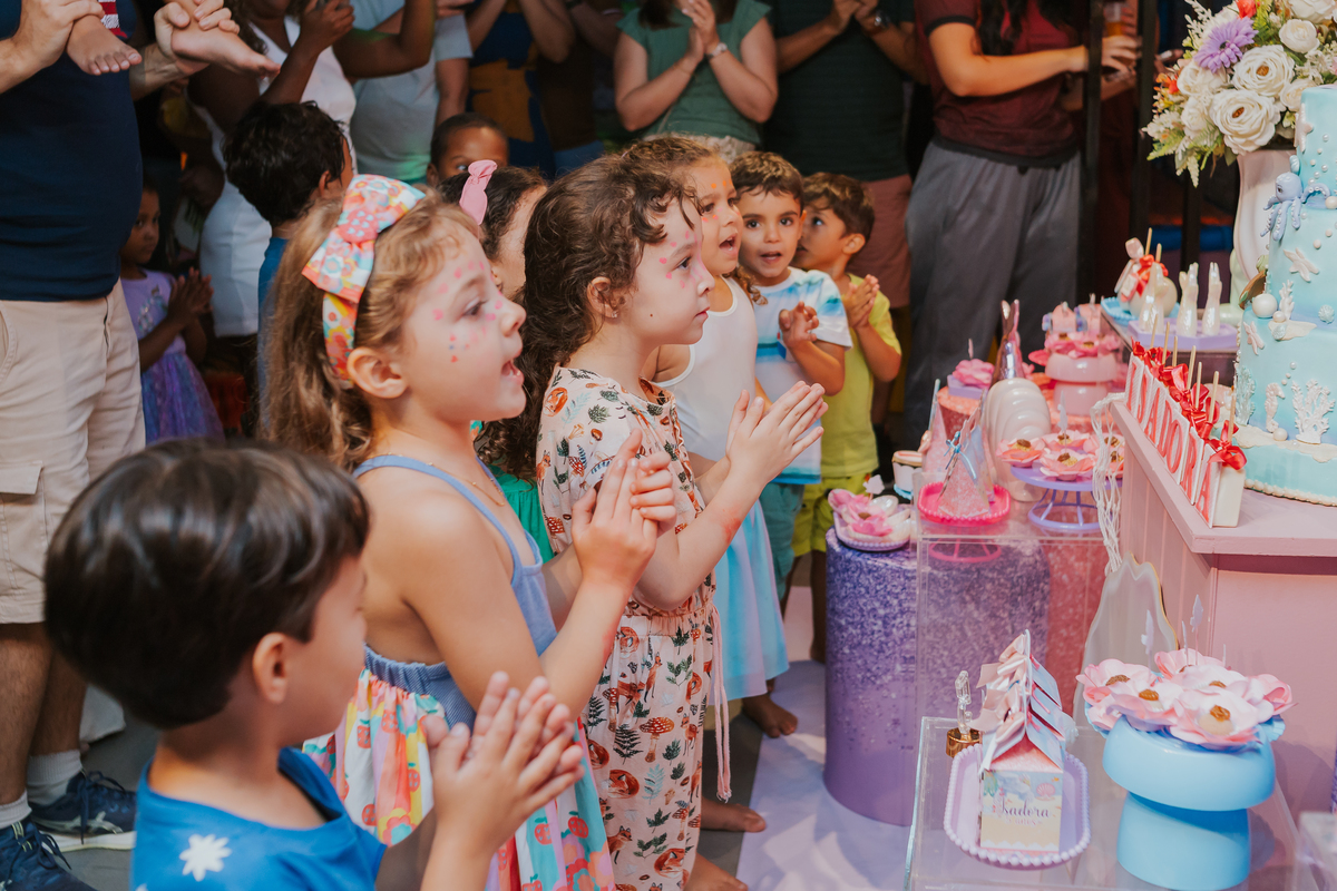 fotografia festa infantil 5 anos Isadora casa de festas loft 421 Río de Janeiro Tijuca fotografa familia tema sereia 