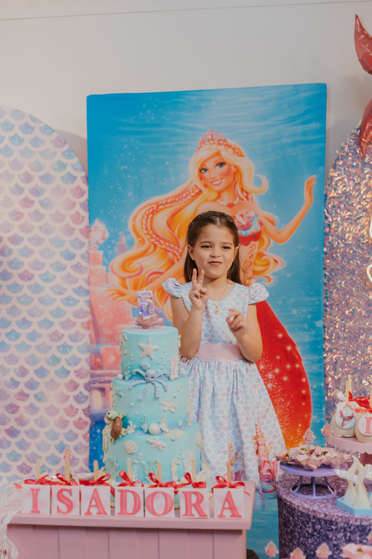 fotografia festa infantil 5 anos Isadora casa de festas loft 421 Río de Janeiro Tijuca fotografa familia tema sereia 