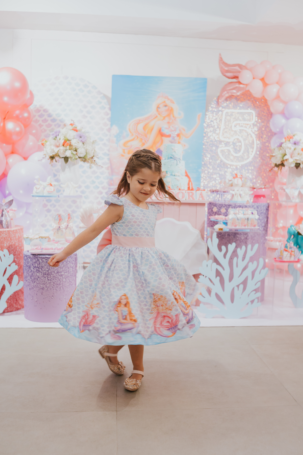 fotografia festa infantil 5 anos Isadora casa de festas loft 421 Río de Janeiro Tijuca fotografa familia tema sereia 