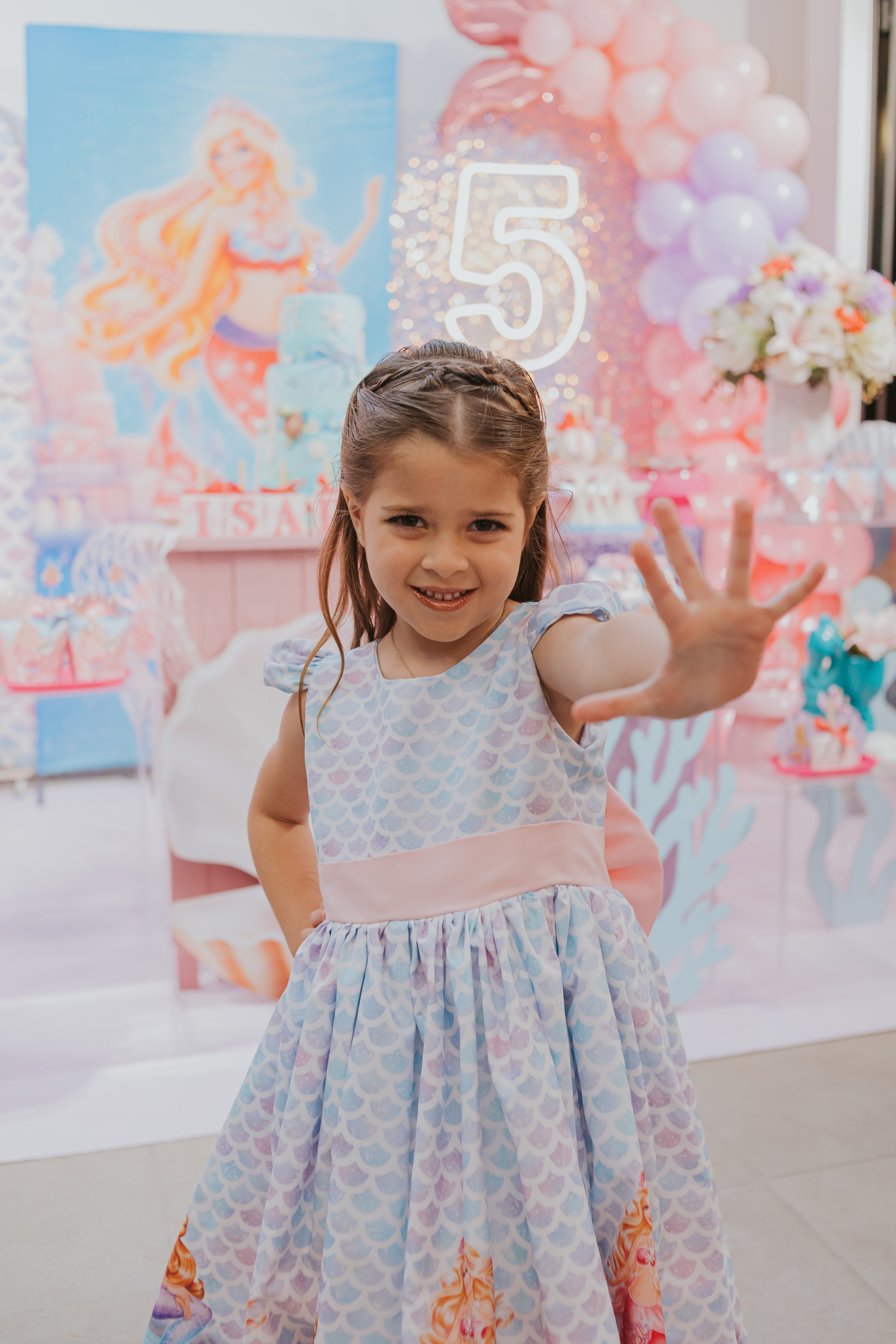 fotografia festa infantil 5 anos Isadora casa de festas loft 421 Río de Janeiro Tijuca fotografa familia tema sereia 