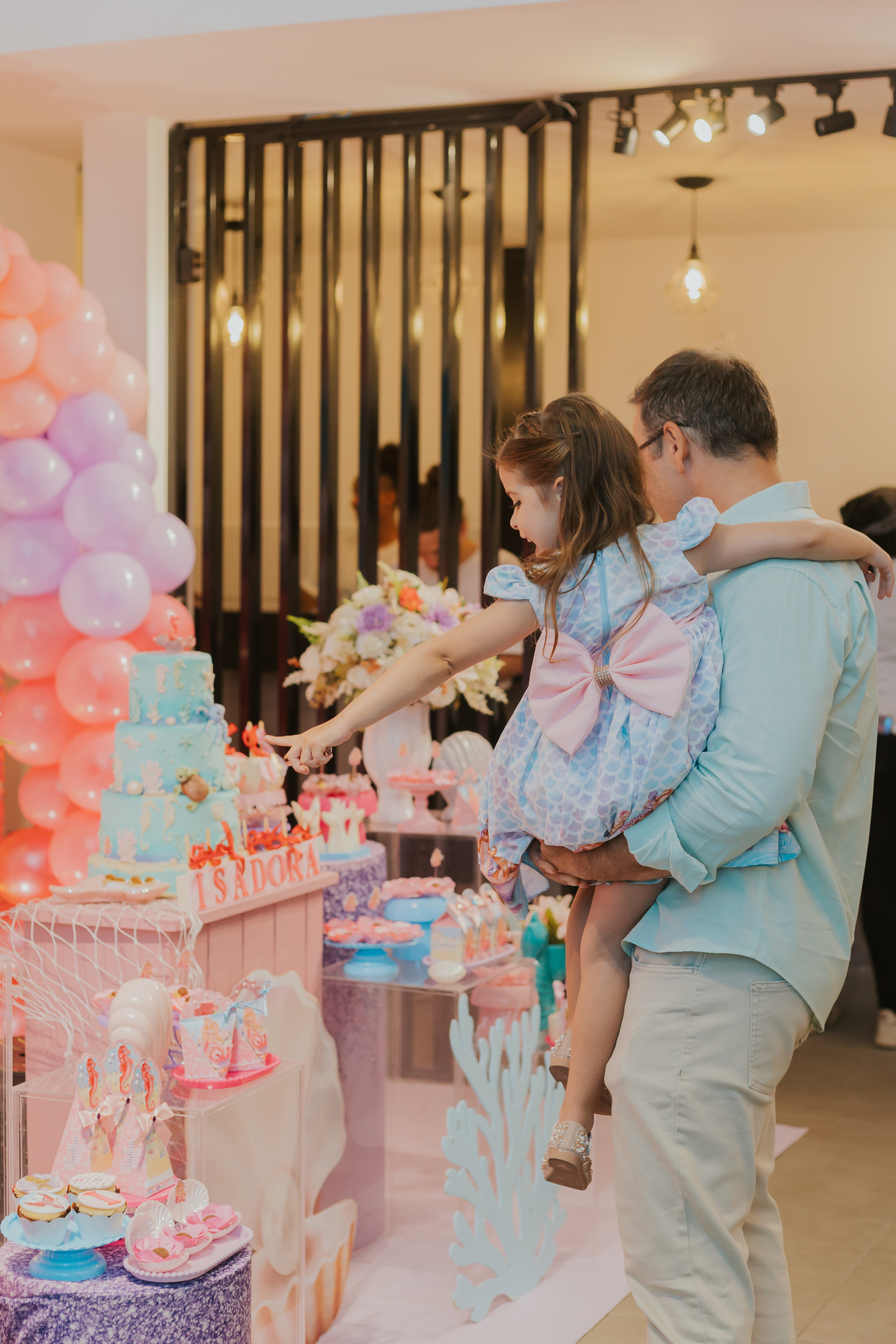fotografia festa infantil 5 anos Isadora casa de festas loft 421 Río de Janeiro Tijuca fotografa familia tema sereia 