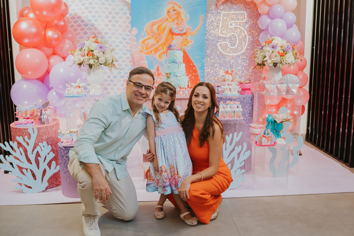 fotografia festa infantil 5 anos Isadora casa de festas loft 421 Río de Janeiro Tijuca fotografa familia tema sereia 