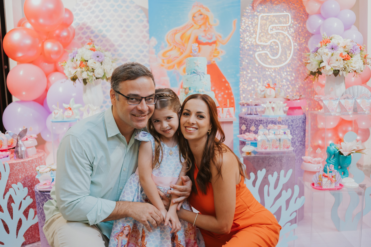 fotografia festa infantil 5 anos Isadora casa de festas loft 421 Río de Janeiro Tijuca fotografa familia tema sereia 