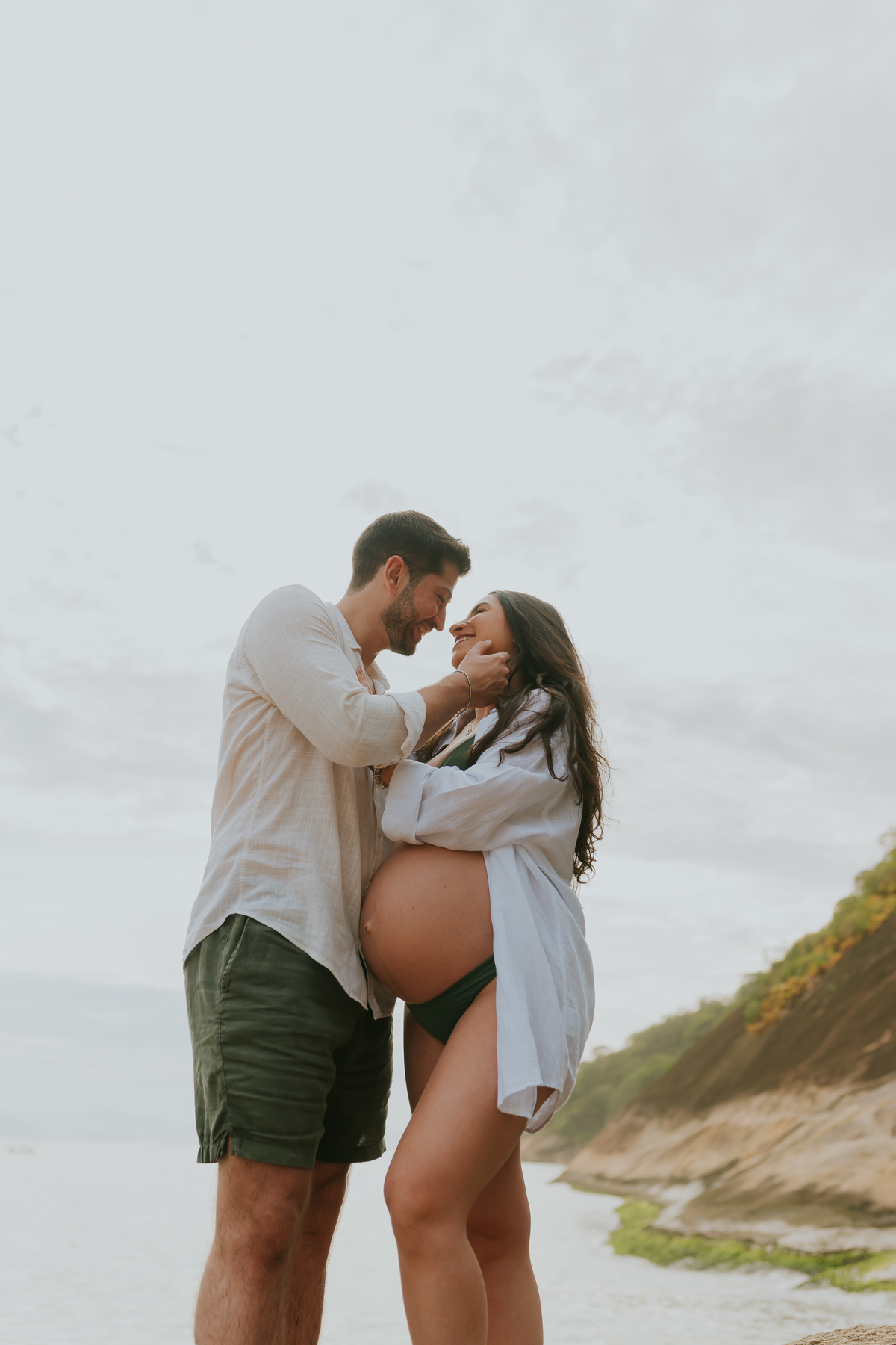 fotografa bruna Guerson fotografia ensaio gestante gravida a espera da Giovana praia vermelha urca rio de janeiro rj ao ar livre 