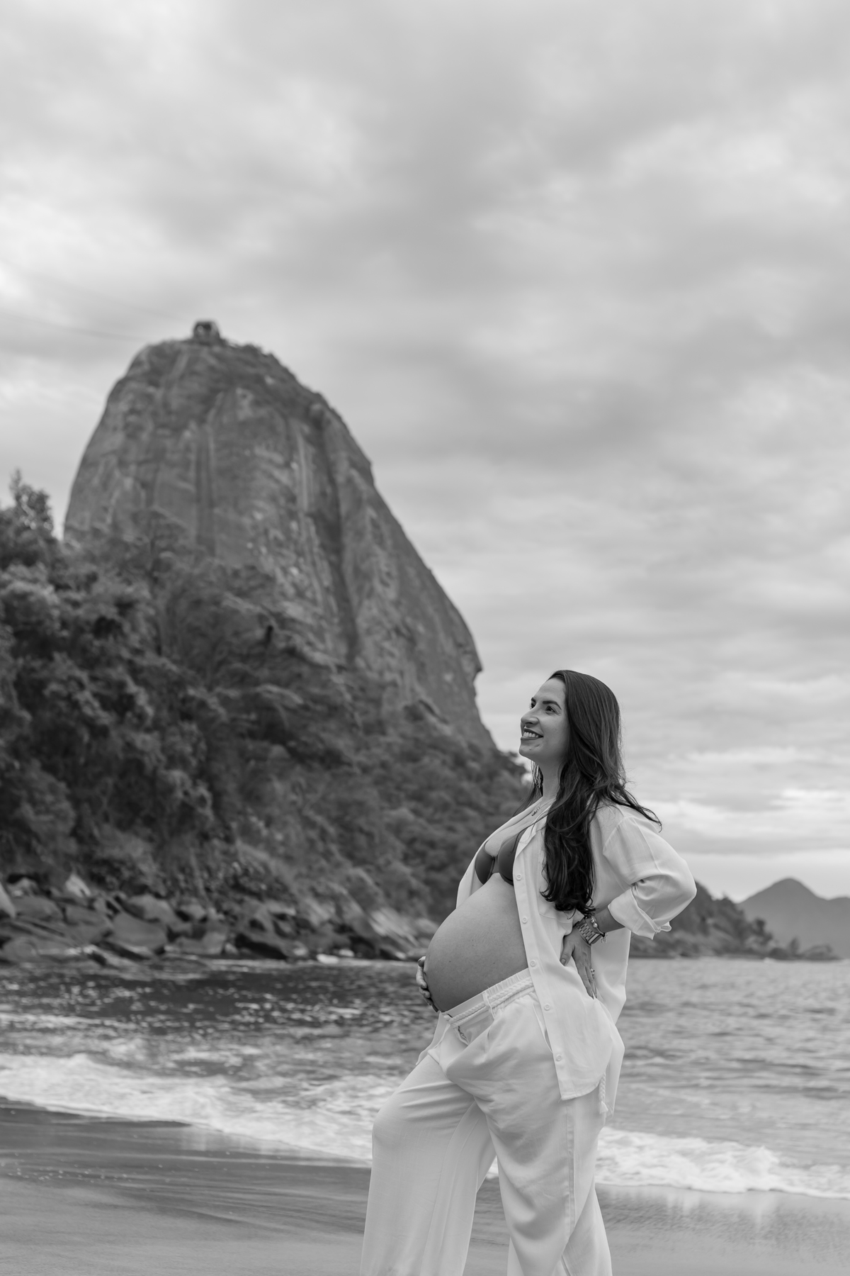 fotografa bruna Guerson fotografia ensaio gestante gravida a espera da Giovana praia vermelha urca rio de janeiro rj ao ar livre 