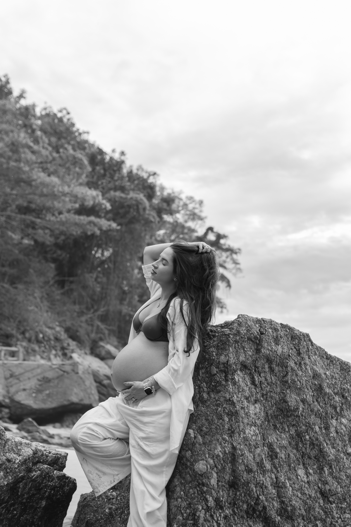 fotografa bruna Guerson fotografia ensaio gestante gravida a espera da Giovana praia vermelha urca rio de janeiro rj ao ar livre 