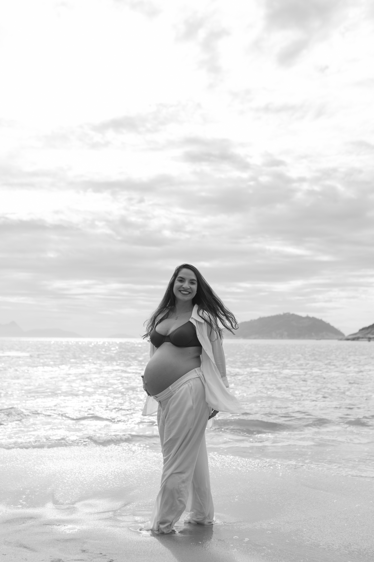fotografa bruna Guerson fotografia ensaio gestante gravida a espera da Giovana praia vermelha urca rio de janeiro rj ao ar livre 