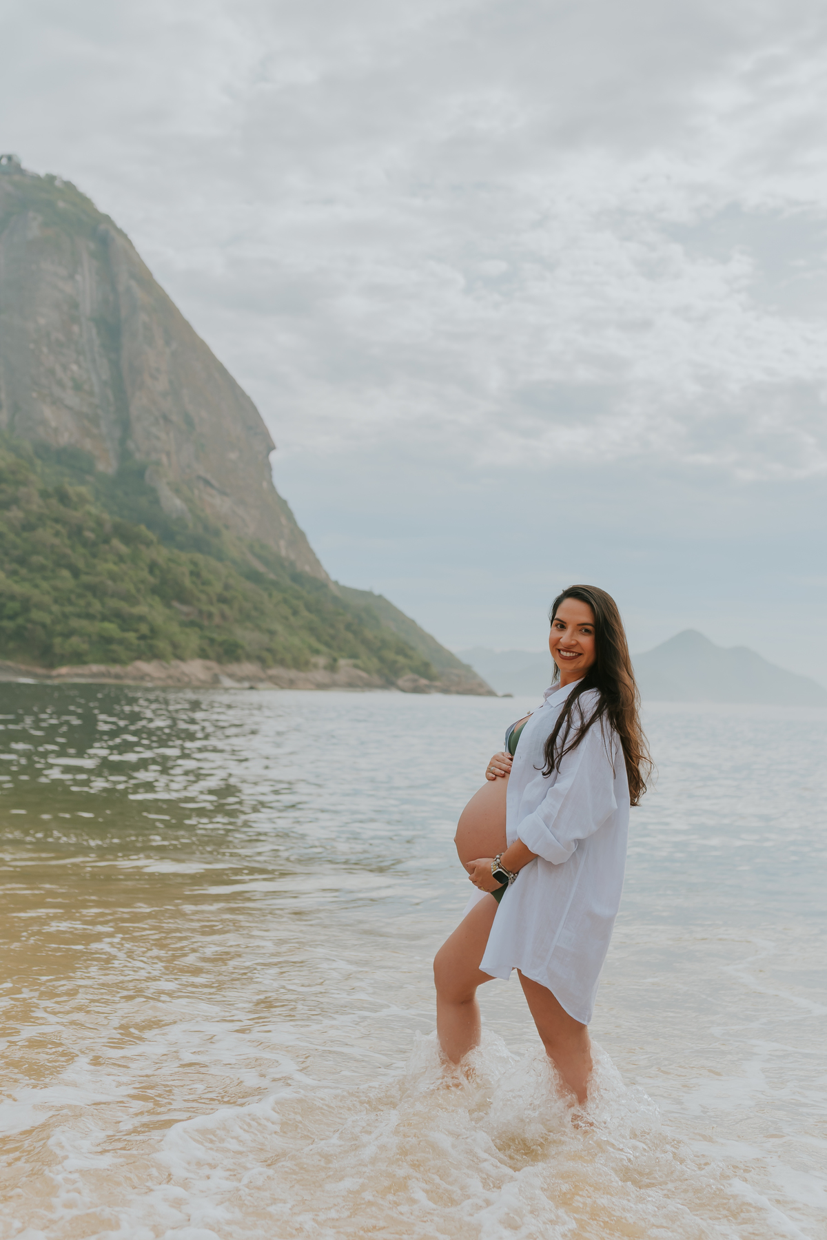 fotografa bruna Guerson fotografia ensaio gestante gravida a espera da Giovana praia vermelha urca rio de janeiro rj ao ar livre 