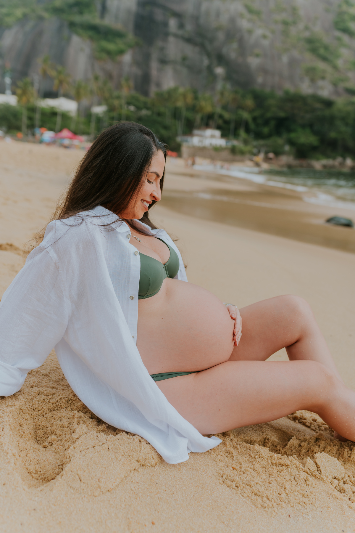 fotografa bruna Guerson fotografia ensaio gestante gravida a espera da Giovana praia vermelha urca rio de janeiro rj ao ar livre 