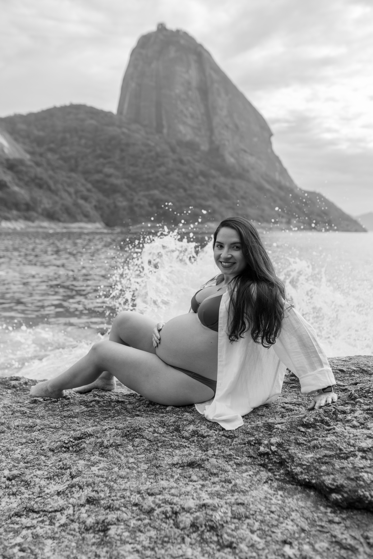 fotografa bruna Guerson fotografia ensaio gestante gravida a espera da Giovana praia vermelha urca rio de janeiro rj ao ar livre 