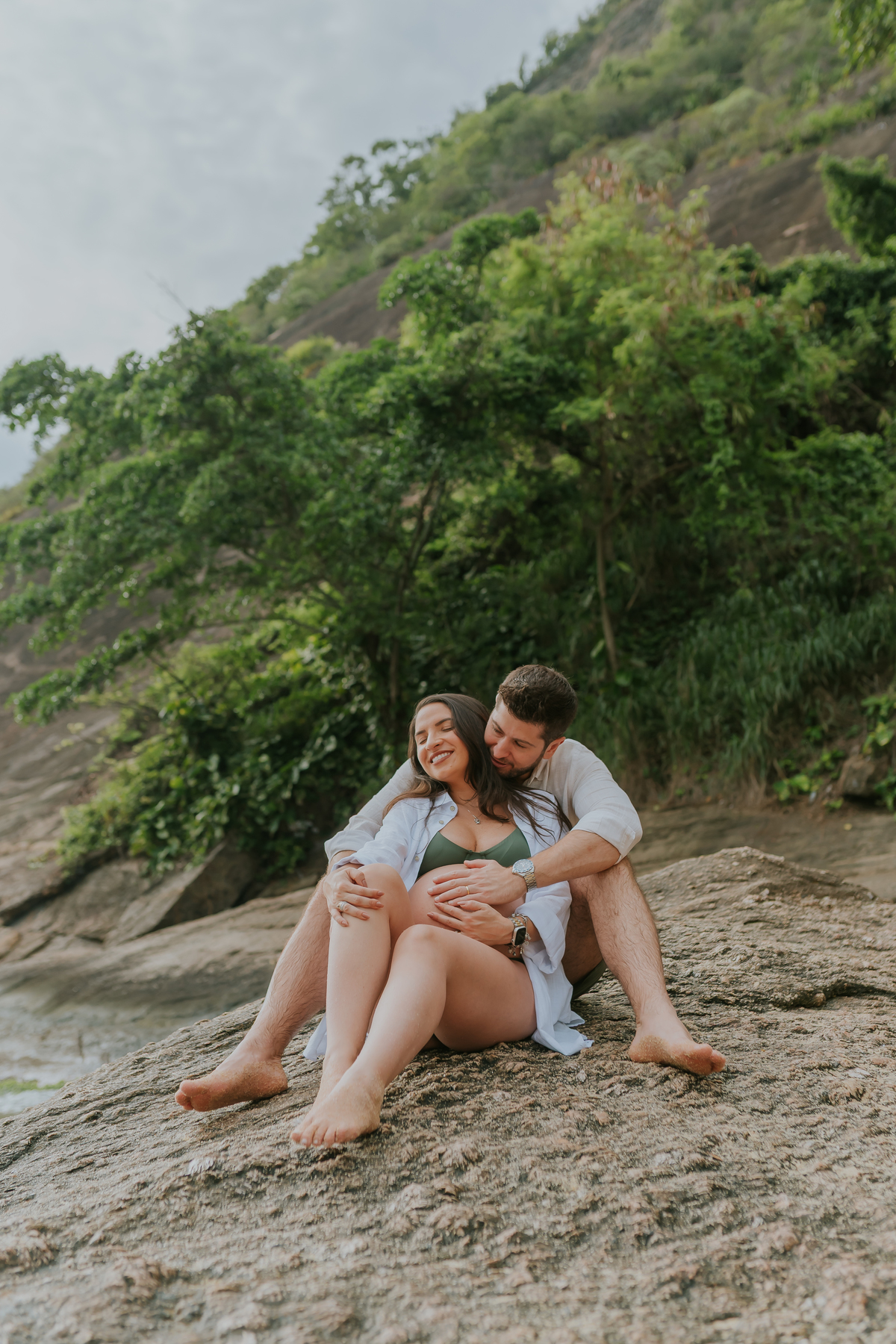 fotografa bruna Guerson fotografia ensaio gestante gravida a espera da Giovana praia vermelha urca rio de janeiro rj ao ar livre 