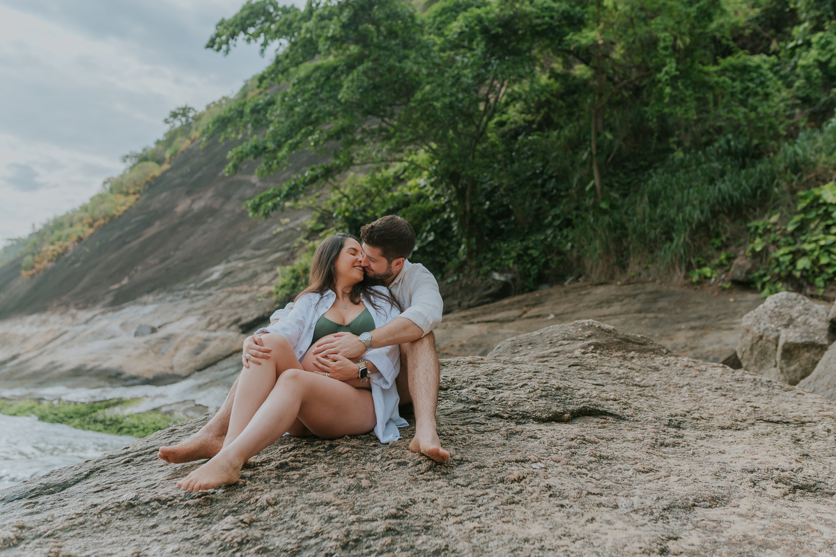 fotografa bruna Guerson fotografia ensaio gestante gravida a espera da Giovana praia vermelha urca rio de janeiro rj ao ar livre 