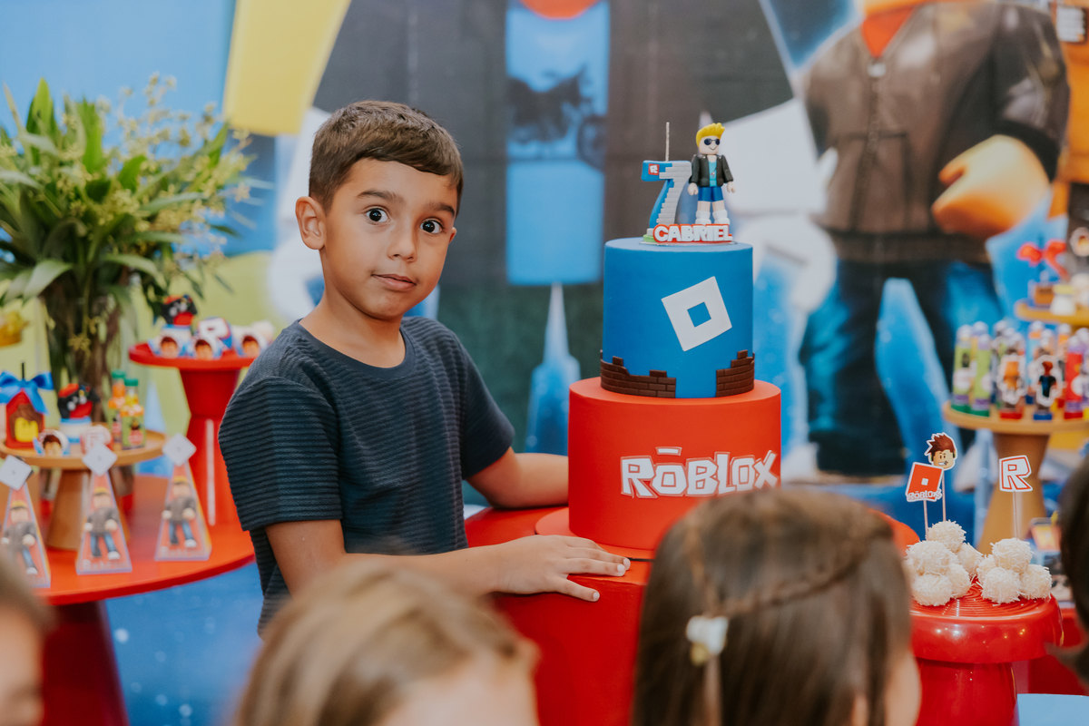 fotografia festa infantil casa de festas 7 anos Gabriel tema roblox fotografa rio de janeiro quintal aventura Botafogo rj 