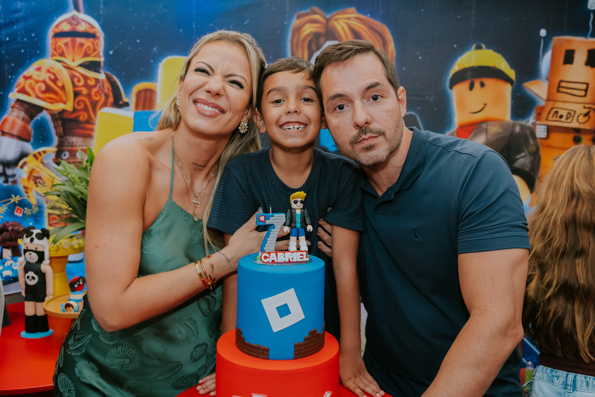 fotografia festa infantil casa de festas 7 anos Gabriel tema roblox fotografa rio de janeiro quintal aventura Botafogo rj 