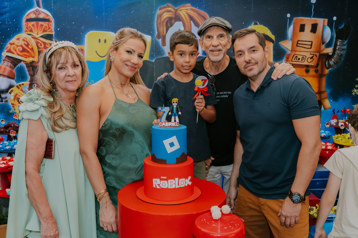fotografia festa infantil casa de festas 7 anos Gabriel tema roblox fotografa rio de janeiro quintal aventura Botafogo rj 