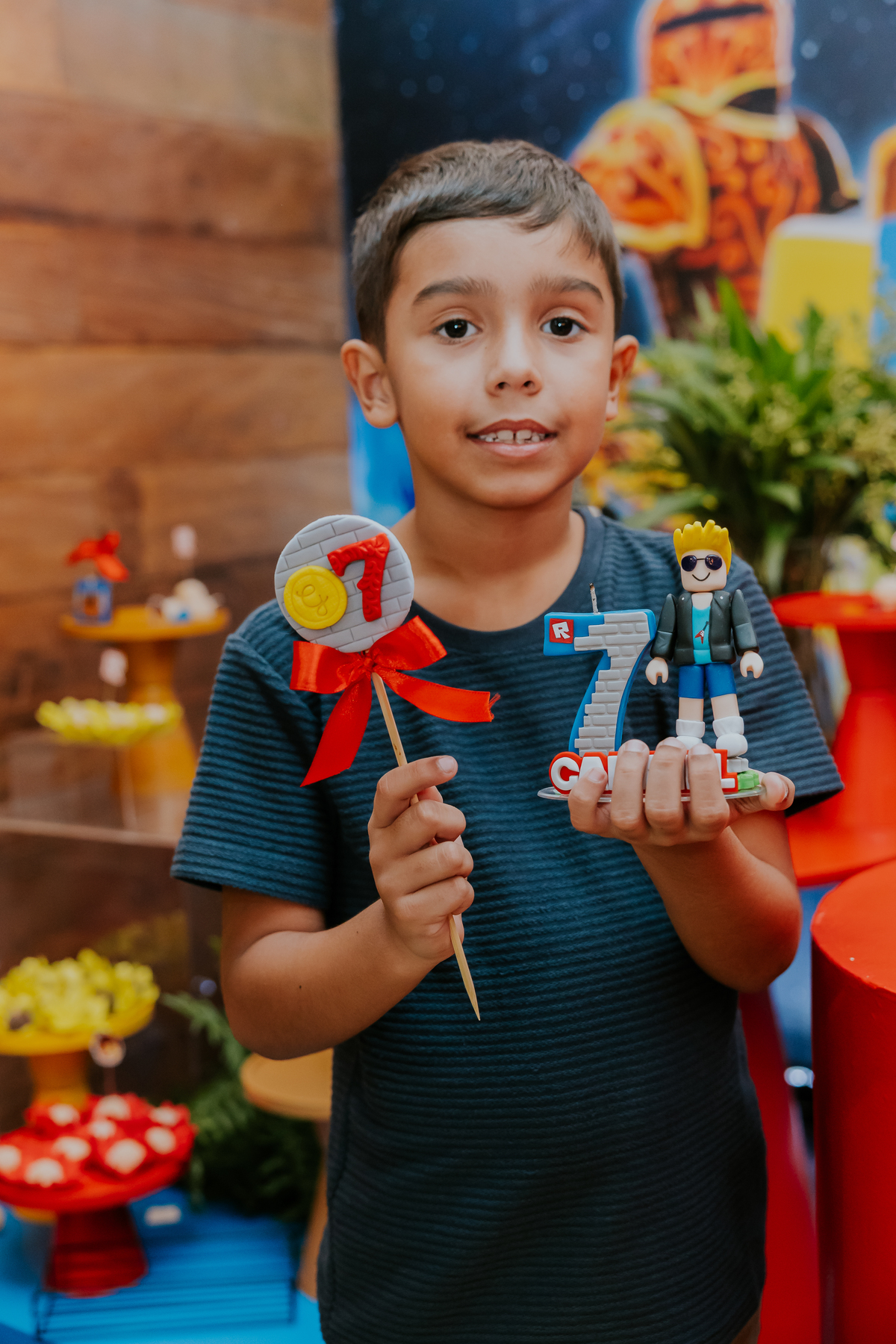 fotografia festa infantil casa de festas 7 anos Gabriel tema roblox fotografa rio de janeiro quintal aventura Botafogo rj 