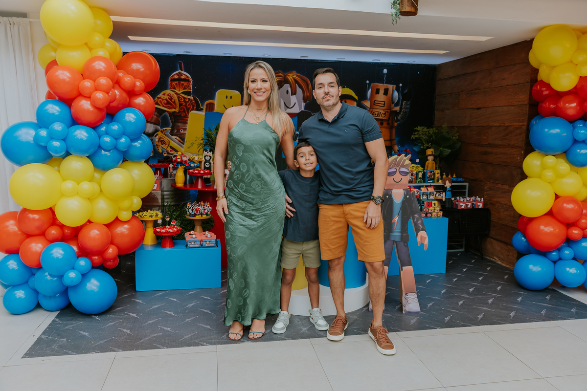 fotografia festa infantil casa de festas 7 anos Gabriel tema roblox fotografa rio de janeiro quintal aventura Botafogo rj 