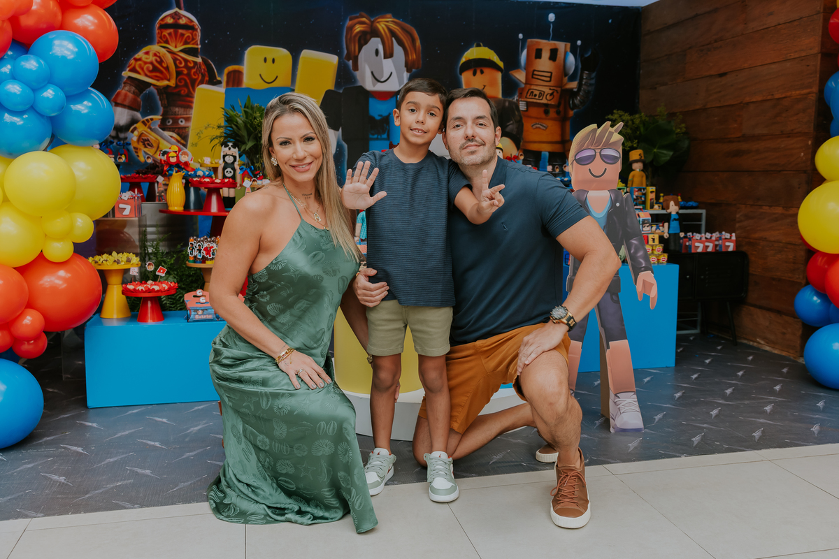 fotografia festa infantil casa de festas 7 anos Gabriel tema roblox fotografa rio de janeiro quintal aventura Botafogo rj 