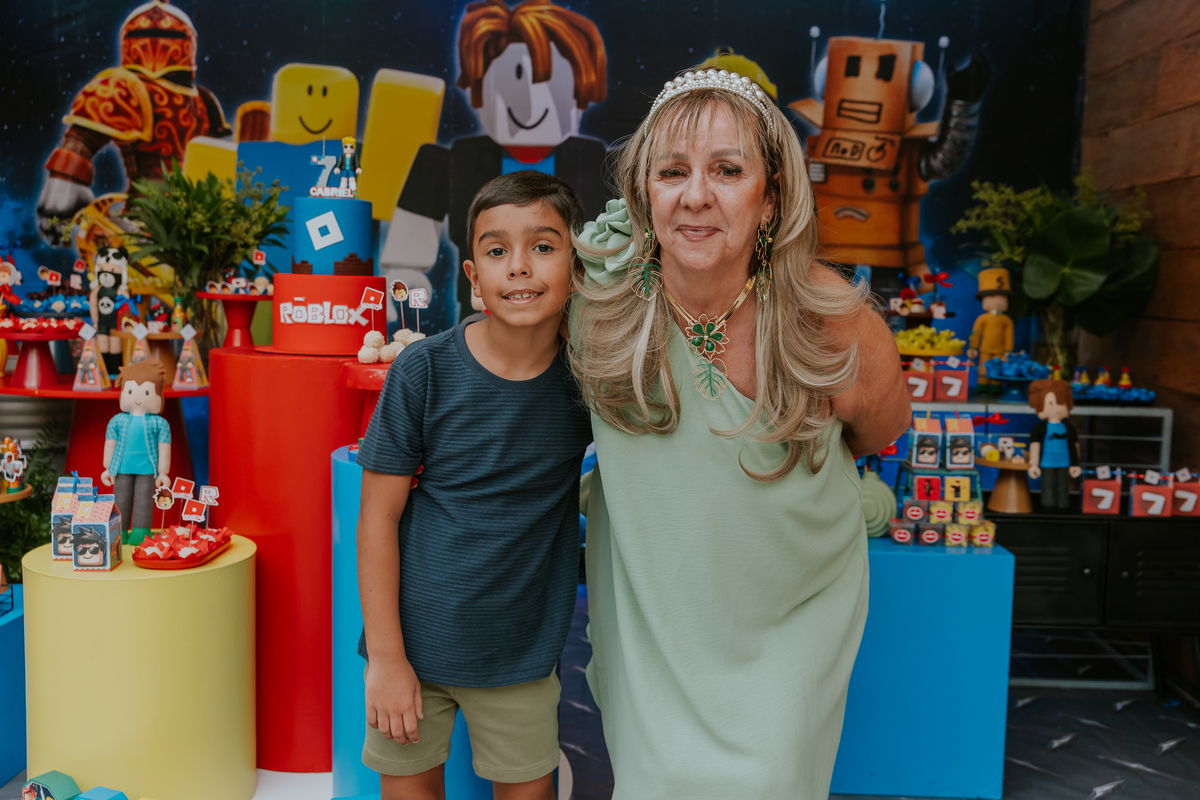 fotografia festa infantil casa de festas 7 anos Gabriel tema roblox fotografa rio de janeiro quintal aventura Botafogo rj 