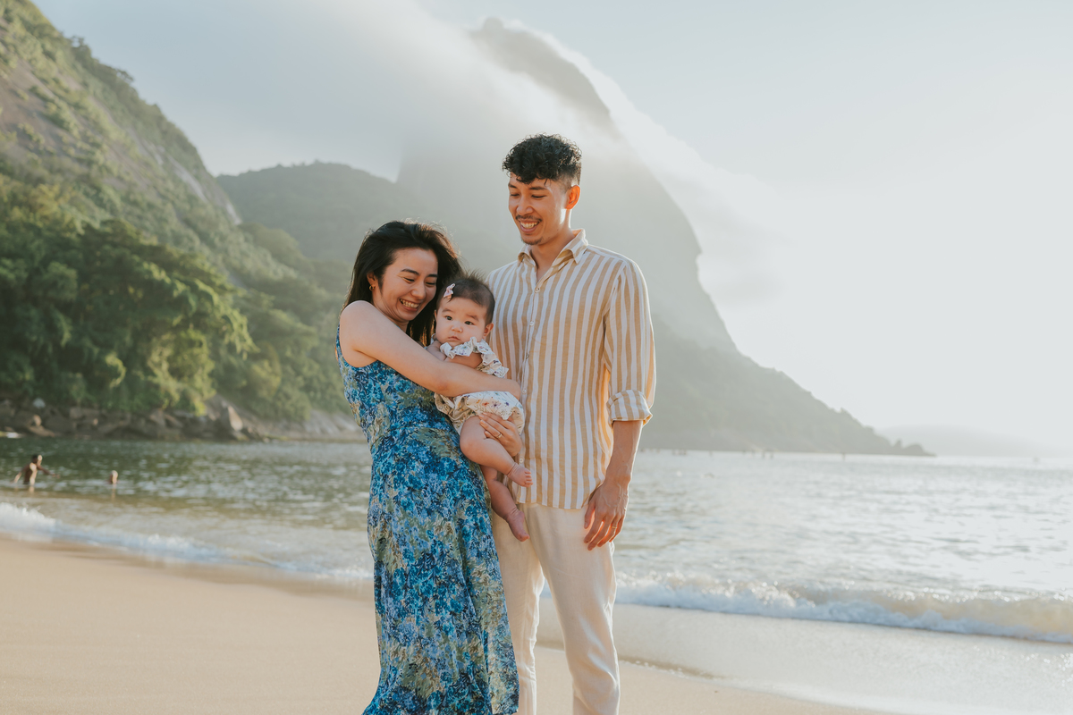 fotografia ensaio de familia externo 6 meses mariko praia vermelha urca rj Rio de Janeiro fotografa 