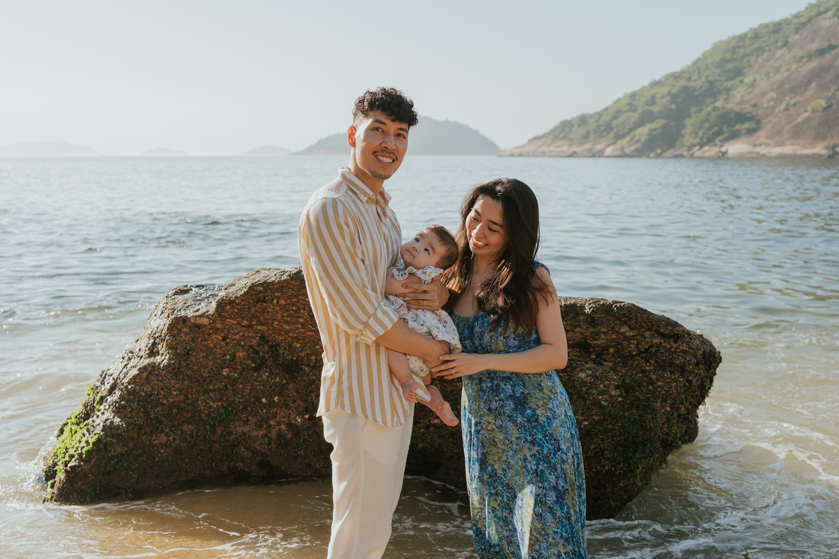 fotografia ensaio de familia externo 6 meses mariko praia vermelha urca rj Rio de Janeiro fotografa 