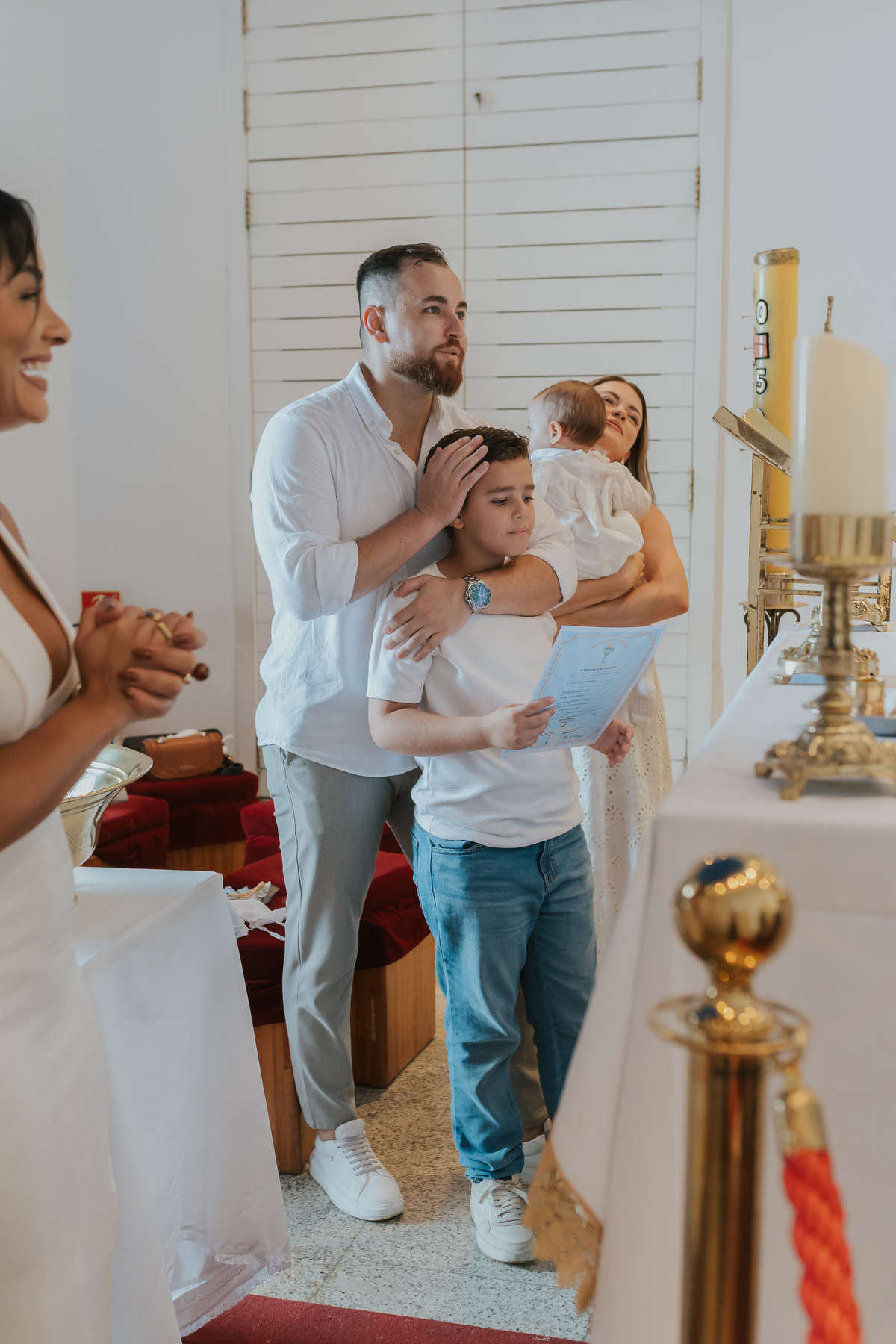 fotografia batizado batismo maitê cristo redentor Rio de Janeiro rj fotografa família cerimonia 