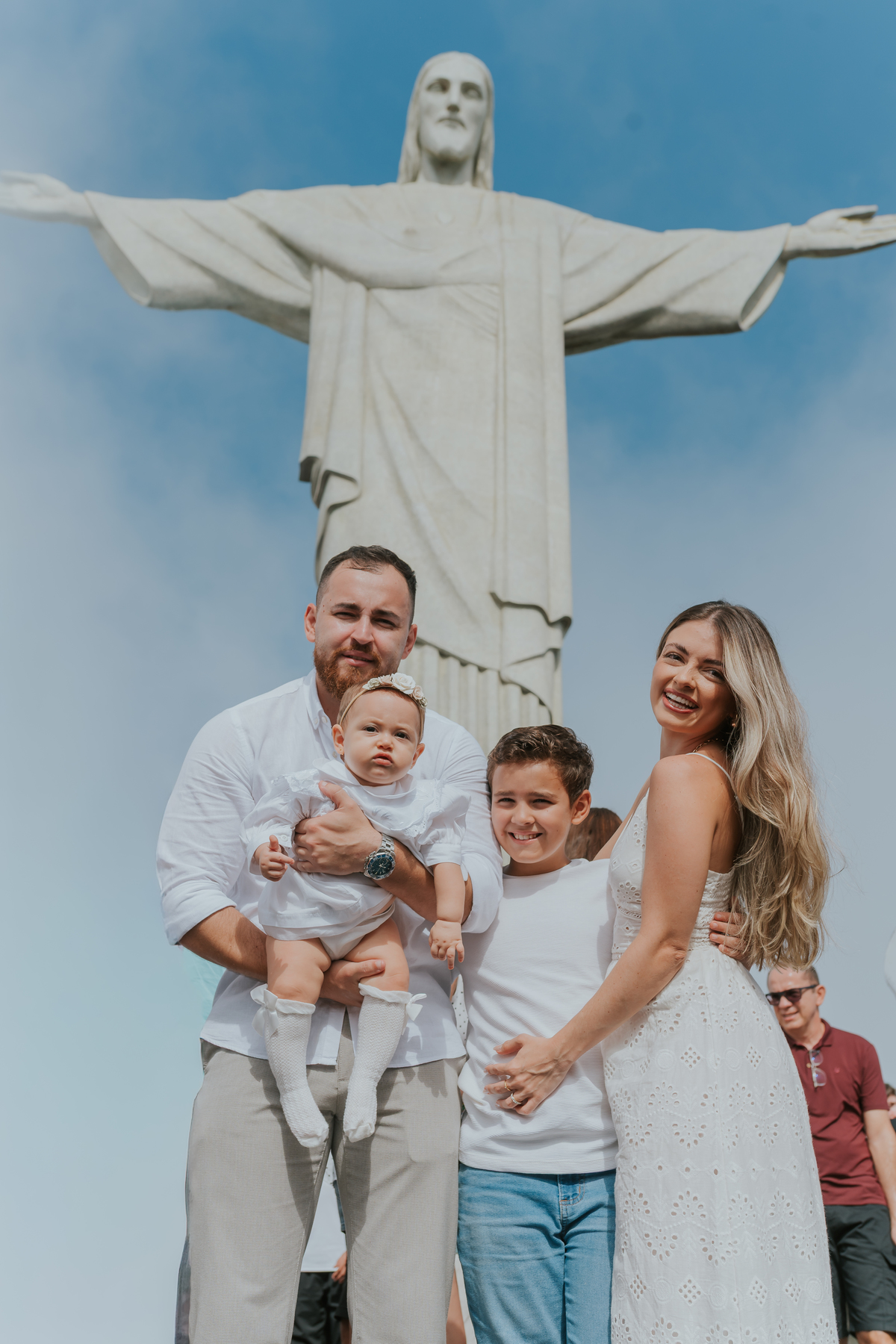 fotografia batizado batismo maitê cristo redentor Rio de Janeiro rj fotografa família cerimonia 