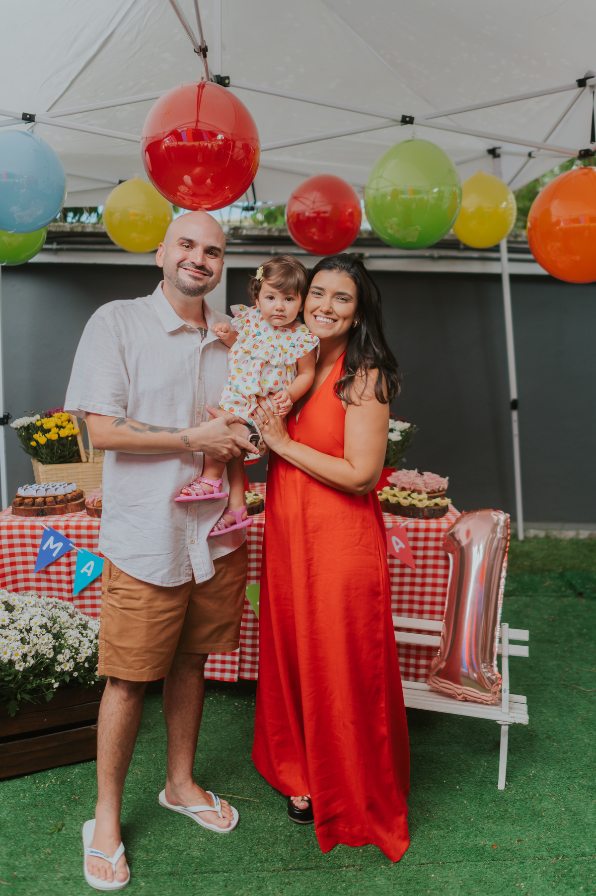 fotografia festa fotografa familia 1 ano Maria Julia tema piquenique local vibra clube ilha do governador Rio de Janeiro rj 
