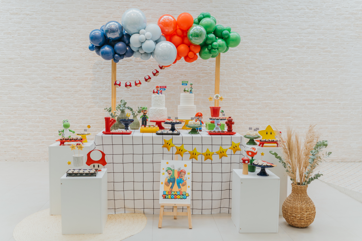 fotografia festa infantil evento fotografa Rio de Janeiro bernardo Theodoro casa belie laranjeiras tema Mario rj 