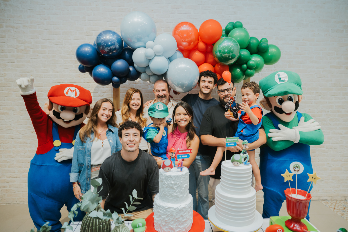 fotografia festa infantil evento fotografa Rio de Janeiro bernardo Theodoro casa belie laranjeiras tema Mario rj 