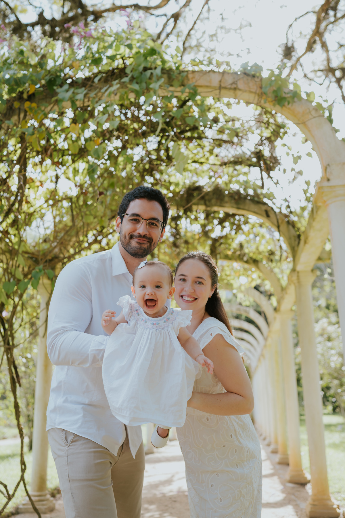 fotografia fotografa 6 meses Fernanda acompanhamento ensaio família rj Rio de Janeiro jardim botânico externo natureza