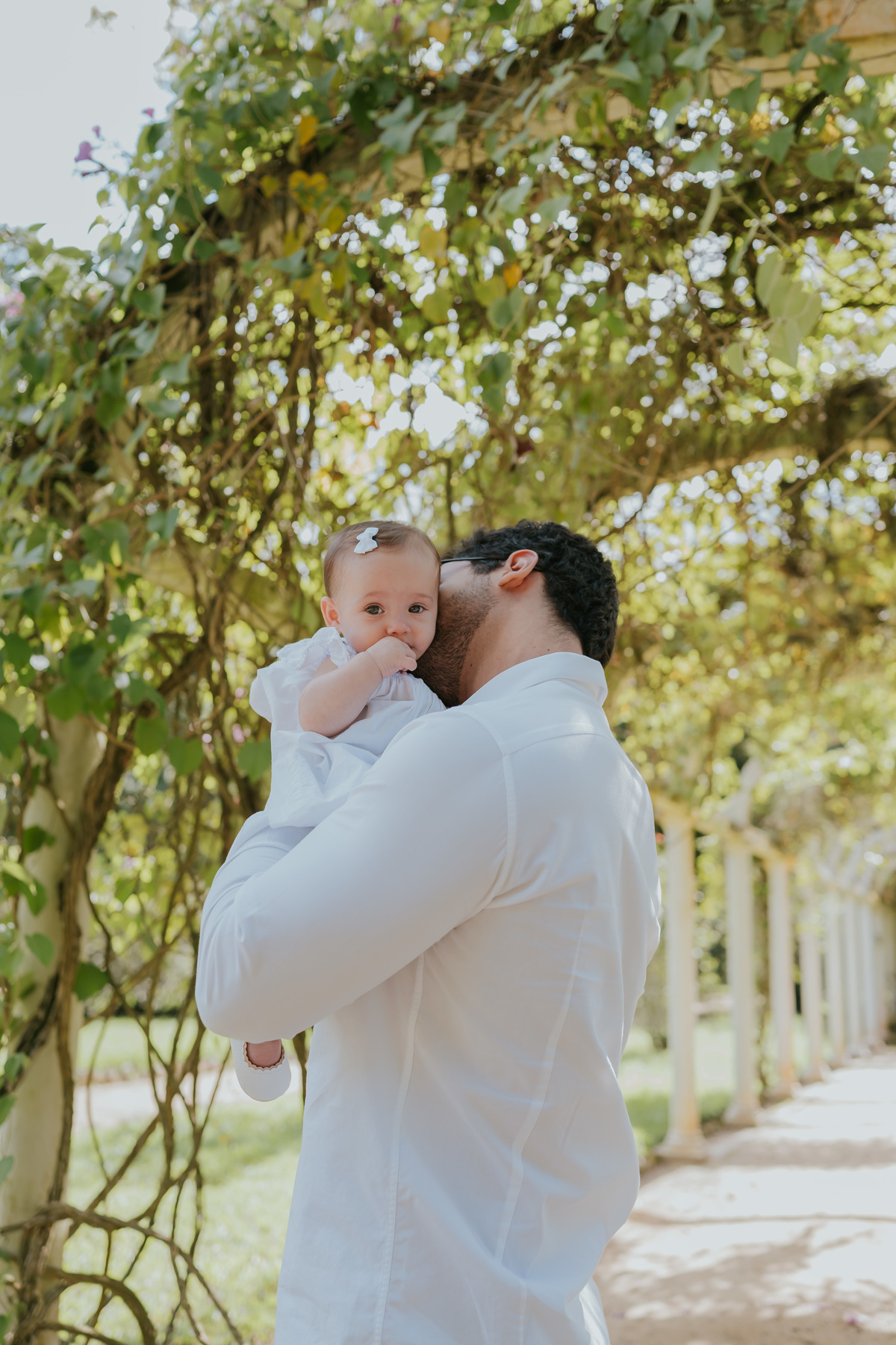 fotografia fotografa 6 meses Fernanda acompanhamento ensaio família rj Rio de Janeiro jardim botânico externo natureza