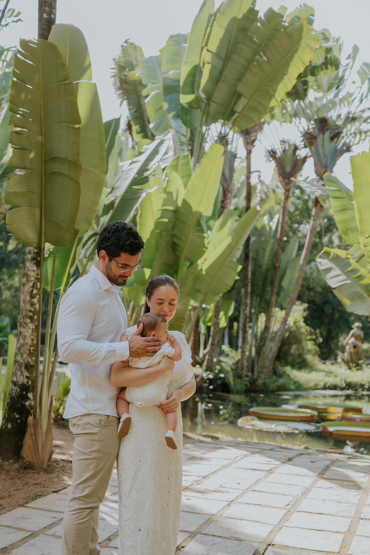 fotografia fotografa 6 meses Fernanda acompanhamento ensaio família rj Rio de Janeiro jardim botânico externo natureza